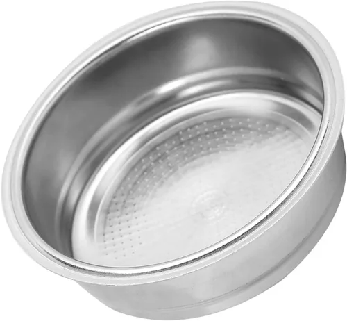 Vista 5 de Filtro de café de acero inoxidable, 2.008 in de una sola capa de acero inoxidable para máquina de café, filtro de filtro apto para DeLonghi, filtro