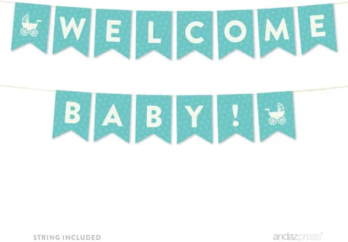 Vista 28 de Colección de Baby shower de Andaz Press Baby & Co., Banner Cards & Gifts, 1