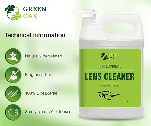 Vista 2 de Green Oak Recambio de limpiador de lentes profesional para lentes, lo mejor para anteojos, cámaras y lentes, limpia de forma segura las huellas