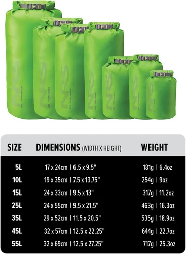 Vista 4 de NRS Bolsa seca Tuff Sack - Bolsa de almacenamiento impermeable Verde