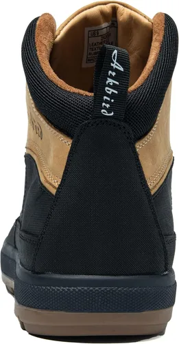 Vista 4 de Botas Oxford de cuero a la moda para hombre, botas de tobillo casuales de media caña para hombre