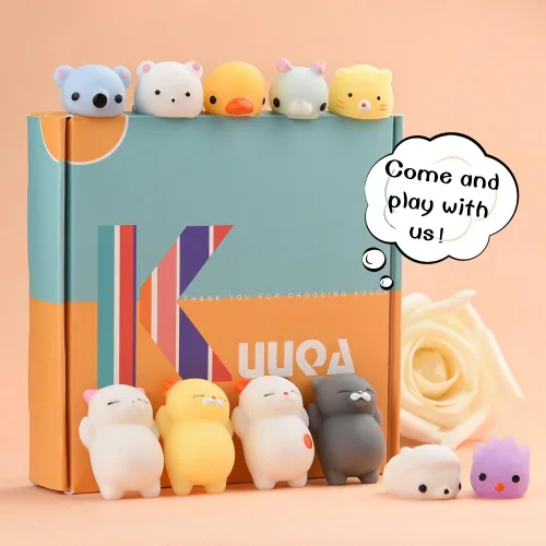 Vista 3 de KUUQA - 30 juguetes de peluche para aliviar el estrés, diseño de panda
