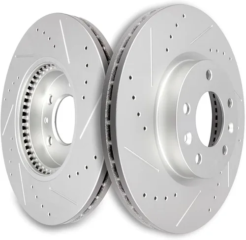 Vista 39 de SCITOO Rotores de freno traseros, 2 kits de frenos para Acura Integra 1990-2001, Honda Civic 1992-1995 1999-2000, para Civic del Sol 1993-1997, CRX