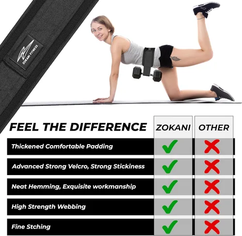 Vista 4 de Cinturón de empuje de cadera – Entrenador de glúteos resistente, cómodo, ajustable con almohadillas antideslizantes. Ideal para entrenamientos