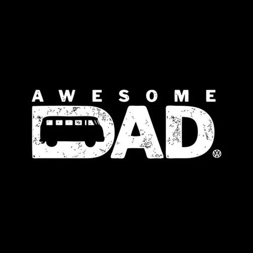 Vista 2 de Volkswagen Camiseta de hombre Awesome Dad