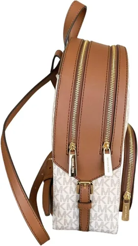Vista 5 de Michael Kors Jaycee - Mochila con logotipo mediano, Vainilla, Mochila