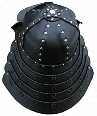 Vista 3 de ELEGANT NAUTICAL DECOR Disfraz de armadura de caballero japonés de cuero medieval Samurai