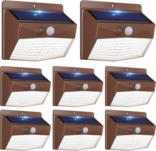 Vista 48 de Peasur 1 paquete de luces solares con sensor de movimiento para exteriores