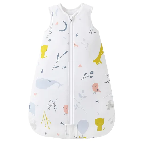 Vista 13 de Mosebears Saco de Dormir para Bebé, Manta Vestible de Invierno con Cremallera de 2 Vías, 2.5 TOG Saco de Dormir de Algodón Unisex