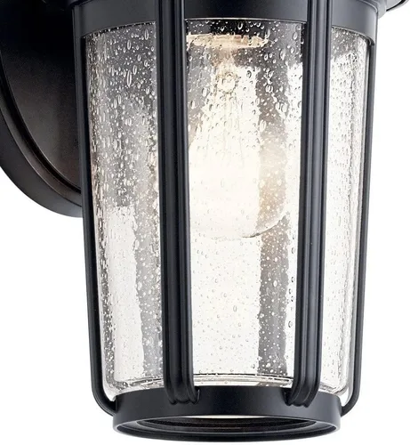 Vista 3 de Kichler Lighting Fairfield - Lámpara de pared (11 pulgadas, 1 luz), color negro