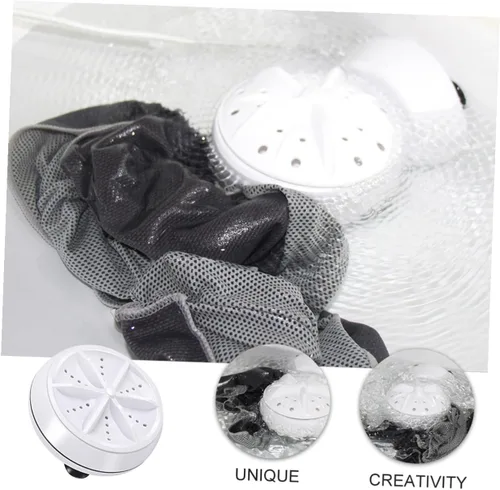 Vista 9 de KOMBIUDA Portable Mini Ultrasonic Washer with USB Remote High-Speed Rotation Washing Machine for Travel Hand-wash Simulation for Delicates Automatic
