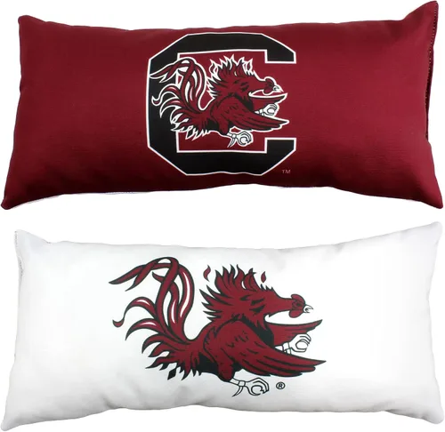 Vista 31 de College Covers Everything Comfy Arkansas Razorbacks Almohada Bolster de Viaje Pequeña Decorativa de 2 Lados 16 x 6 pulgadas