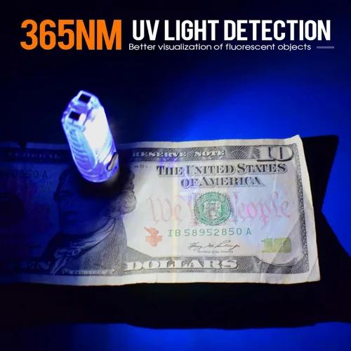 Vista 3 de Llavero recargable S15Pro y S12Pro, mini linterna de 750 lúmenes, linterna de bolsillo EDC, luz COB con imán de cola de iluminación 365nmUV-11
