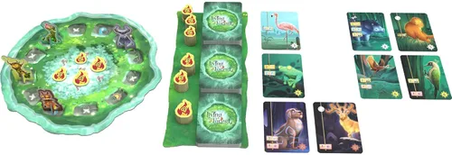Vista 6 de Pegasus Spiele Bosque vivo Tile-laying strategy board game; family game night favorite; strategic resource management gameplay for all ages