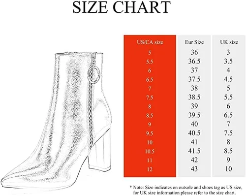 Vista 2 de DREAM PAIRS - Botines para mujer con tacón alto y grueso