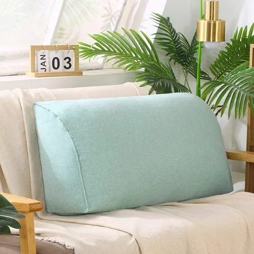 Vista 10 de YURRO Cómodo cojín de respaldo para sofá de 2/3/4 plazas, almohada larga de lectura para cabecero, almohada grande con respaldo de cabecera con Azul