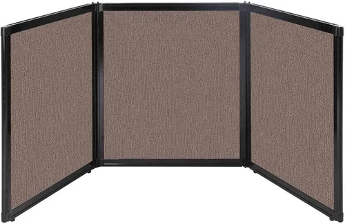 Vista 20 de Versare Pantalla plegable de mesa Partición de 3 paneles Divisor de espacio de trabajo portátil ligero Negro 78 x 24 pulgadas