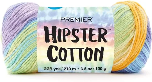 Vista 12 de Premier Yarns Hilo Hipster de Algodón, Hilo Ideal para Tejer a Ganchillo y Palillos, 100% Algodón y Hilo Ligero, Lavado a Máquina, Patines de Roller