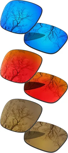 Vista 20 de ToughAsNails Set of 3 Polarized Replacement Lenses for Oakley Fuel Cell OO9096 Pack