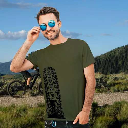 Vista 3 de Bang Tidy Clothing Camisetas de ciclismo de montaña para hombre, camiseta de MTB de regalo para ciclistas de montaña, camisetas de ciclismo de pista