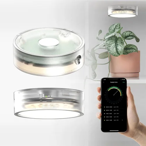 Vista 10 de ONF Mist O Shelf - Luz magnética LED colorida para promover el crecimiento de plantas de interior, puerto tipo C adaptable para decoración