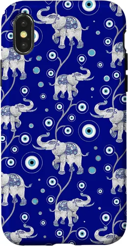 Vista 5 de Funda con dije de elefante de mala suerte para iPhone 17