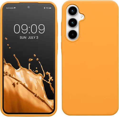 Vista 108 de kwmobile Funda Compatible con Samsung Galaxy A14 5G - Funda de teléfono de TPU y silicona con acabado suave - Verde Lima