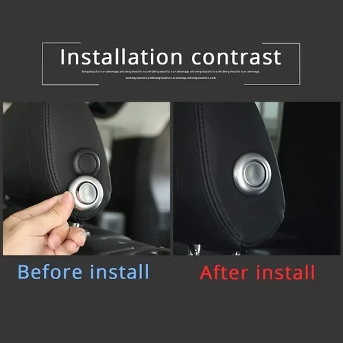 Vista 3 de Cubierta de plástico ABS para decoración de botón de interruptor de asiento de automóvil para Land Rover Defender 110 2020 para Defender 90