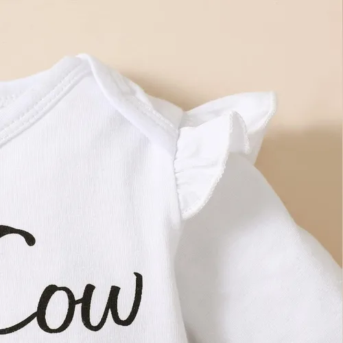 Vista 5 de Traje de primer cumpleaños para niña - Holy Cow I'm One