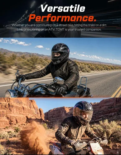 Vista 8 de TCMT Full Face Motorcycle Helmet for Adults Men Women