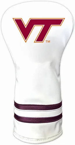 Vista 44 de Team Golf NCAA Blanco Vintage Cubierta para Cabeza de Conductor de Golf, Diseño Ajustado, Diseño Retro