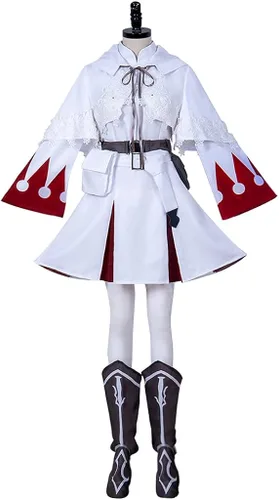 Vista 2 de CosplayDiy Vestido de mujer para disfraz de mago blanco de Final Fantasy XIV