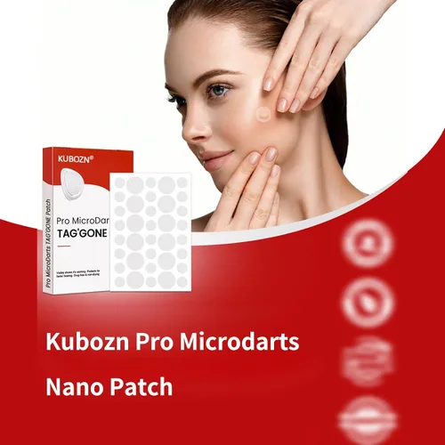 Vista 4 de KUBOZN Pro MicroDardos Patch, hidrocoloide con ácido salicílico, 144 unidades, cubierta invisible contra manchas (1 caja)
