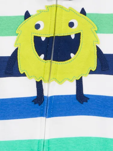 Vista 10 de Simple Joys by Carter's Pijama de algodón sin pies de ajuste cómodo para niños (3 unidades)
