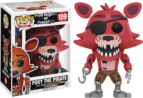 Vista 2 de POP Five Nights at Freddy's - Foxy The Pirate Funko Pop! Figura de vinilo (incluye funda protectora compatible con Pop Box), multicolor