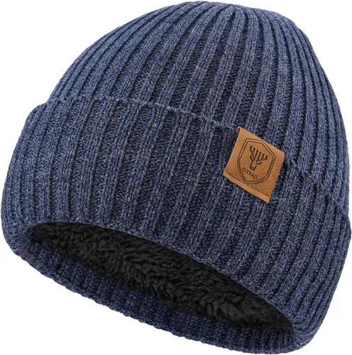 Vista 12 de OZERO Gorro de Punto de Invierno, Gorro Térmico Grueso de Forro Polar para Hombres y Mujeres