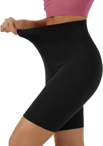 Vista 4 de 3 Pack Shorts for Women Yoga Athletic Shorts High Waisted Tummy Control Workout Shorts Elastic Comfy Shorts