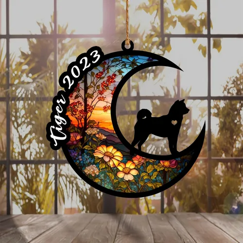 Vista 5 de Atrapasoles conmemorativo para perros, regalo de condolencia de perro de la pérdida del bulldog americano, regalos conmemorativos para los amantes