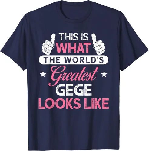 Vista 32 de Gege Gift: World's Greatest Gege T-Shirt, Negro