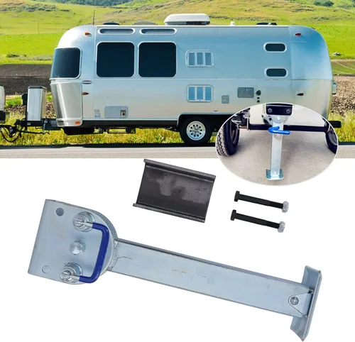 Vista 9 de Remolque, pata de caída de remolque, universal, resistente, galvanizado, de alta resistencia, fácil montaje para autocaravana, caravana, accesorios