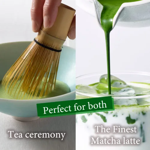 Vista 4 de Té verde matcha ceremonial en polvo Kimikura Mezcla de Japón [lata de 30 g/1 oz] de JAPÓN Té japonés KIMIKURA