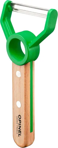 Vista 4 de OPINEL Le Petit Chef - Juego completo de cocina de 3 piezas, cuchillo de chef con punta redondeada, protector de dedos, pelador, para niños