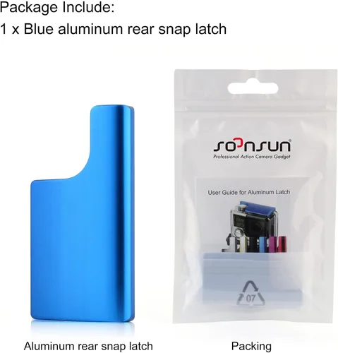 Vista 7 de SOONSUN Hebilla de bloqueo de aluminio de repuesto para GoPro Hero 4/Hero 3+ funda impermeable y carcasa de esqueleto