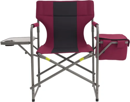 Vista 11 de Director - Silla de campamento – 400 libras resistente con bolsa enfriadora y bandeja lateral plegable, silla de césped portátil al aire libre