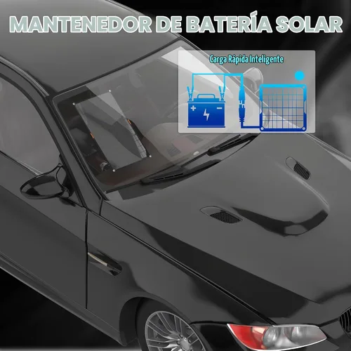 Vista 5 de Cargador de batería de coche con panel solar de 12 V OYMSAE (5W)