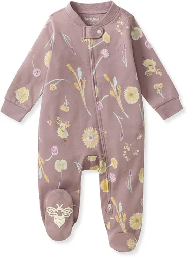 Vista 18 de Burt's Bees Baby Pijama con pies de algodón orgánico para niña Cozy Teddies - Paquete de 1