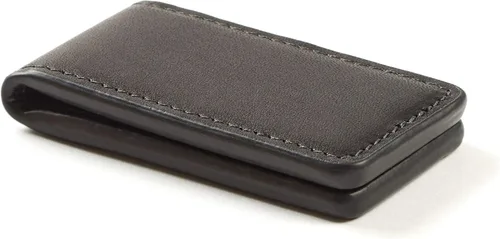 Vista 4 de Leatherology Black Oil Clip magnético para dinero para hombre