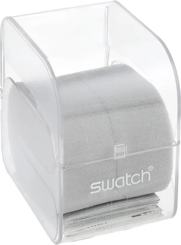 Vista 5 de Swatch Flexipink LP144B - Reloj de pulsera de acero inoxidable con esfera plateada brillante