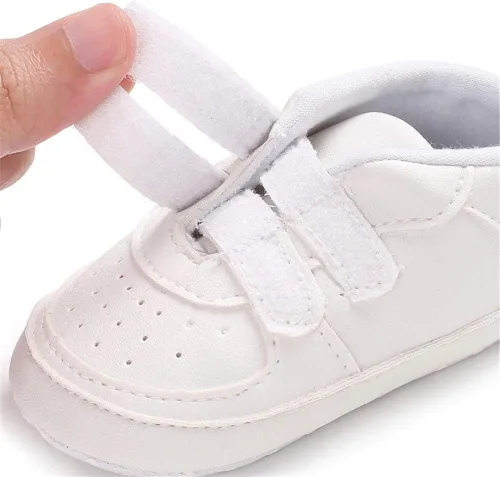 Vista 4 de Zapatos de bebé para niños Prewalker con cordones casuales