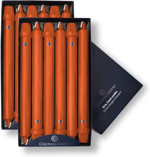 Vista 11 de Colonial Candle Handipt Collection - Vela cónica sin perfume, color blanco, 6 pulgadas, paquete de 12, hasta 4 horas de combustión